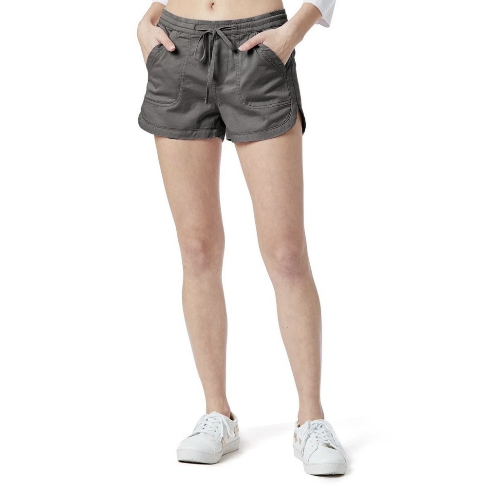 Unionbay Juniors Athletic Shorts Gray S Drawstring Pockets Elastic Waist NWT